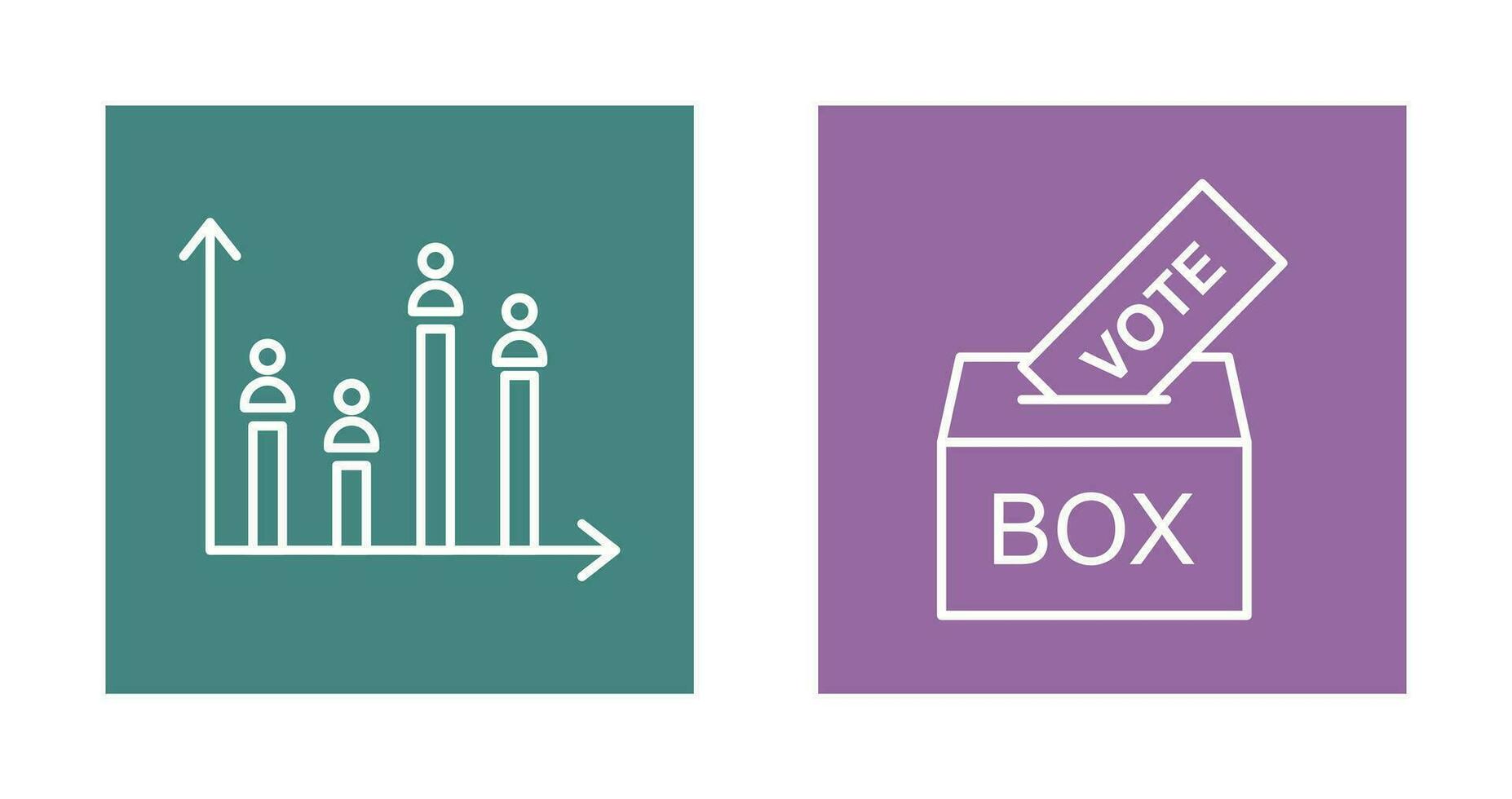 donner voter et candidat et graphique icône vecteur