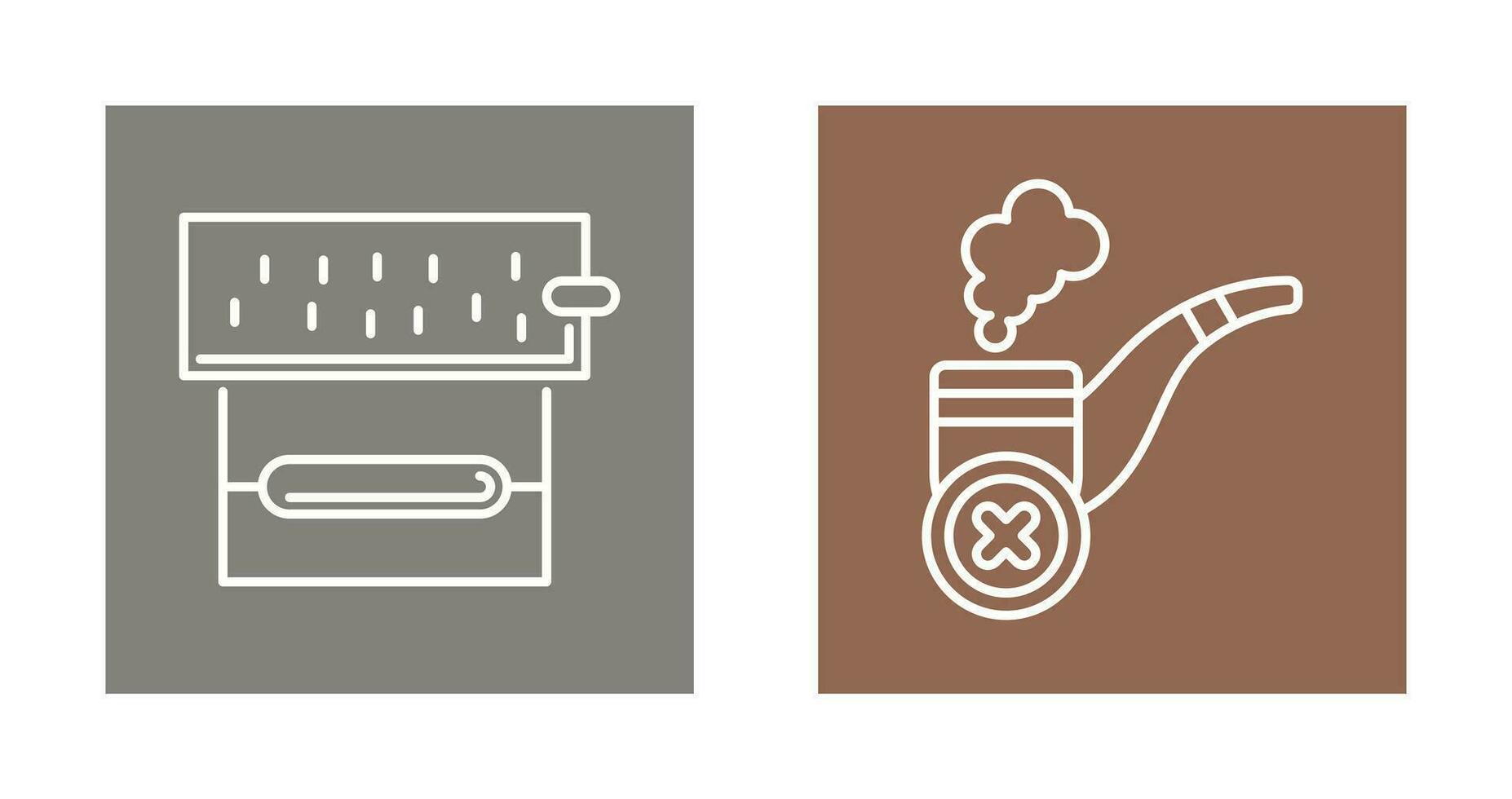 roulant le tabac et non cigare icône vecteur