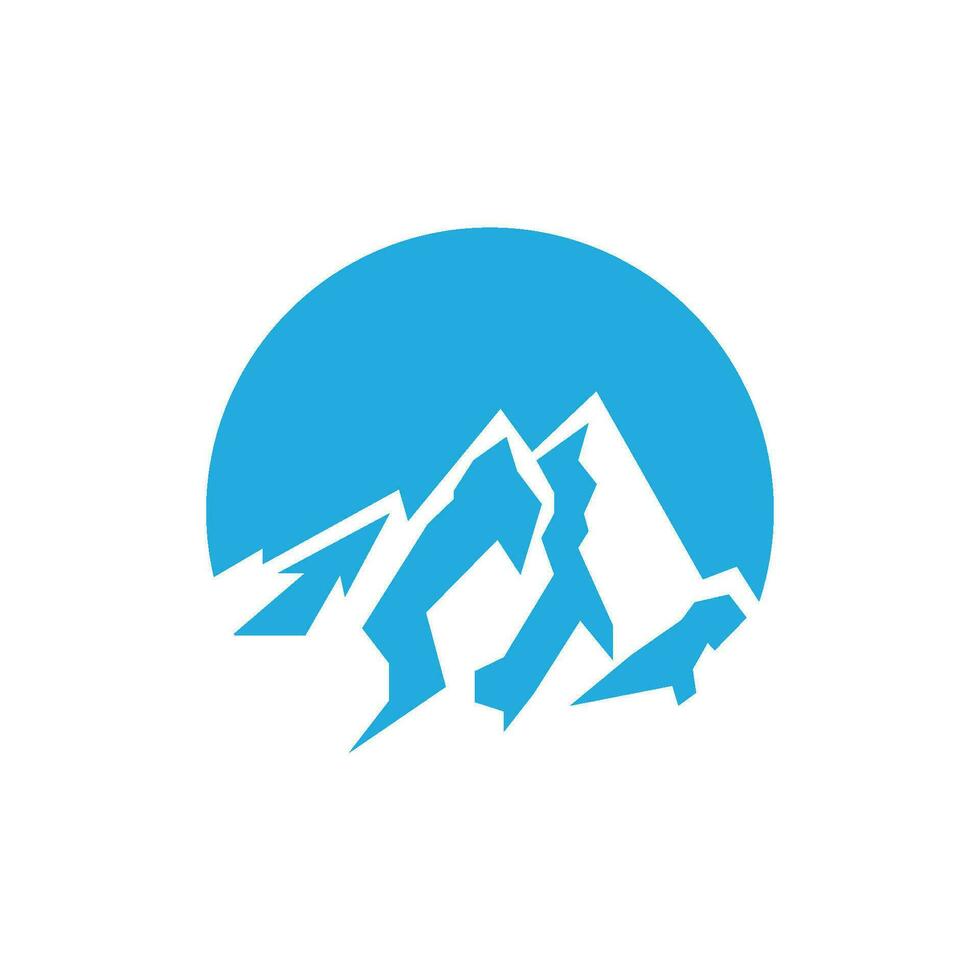 logo d & # 39; icône de montagne vecteur