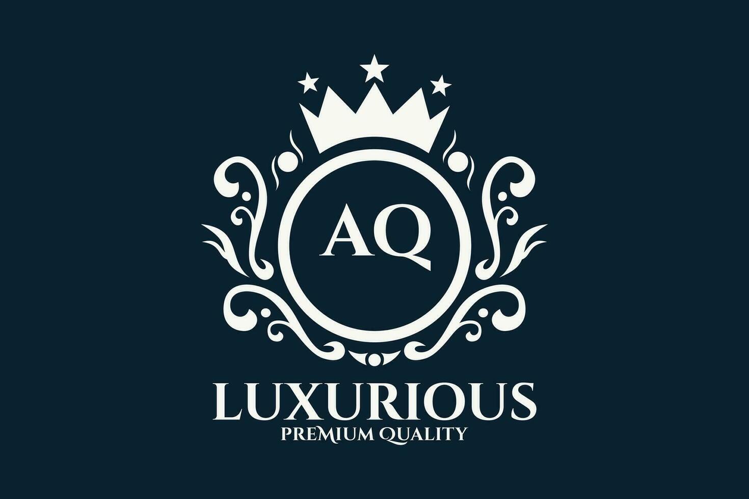 initiale lettre aq Royal luxe logo modèle dans vecteur art pour luxueux l'image de marque vecteur illustration.