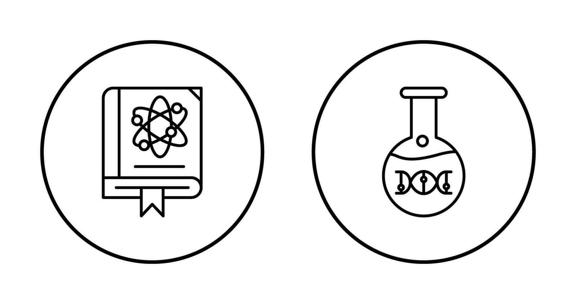 science et ADN icône vecteur