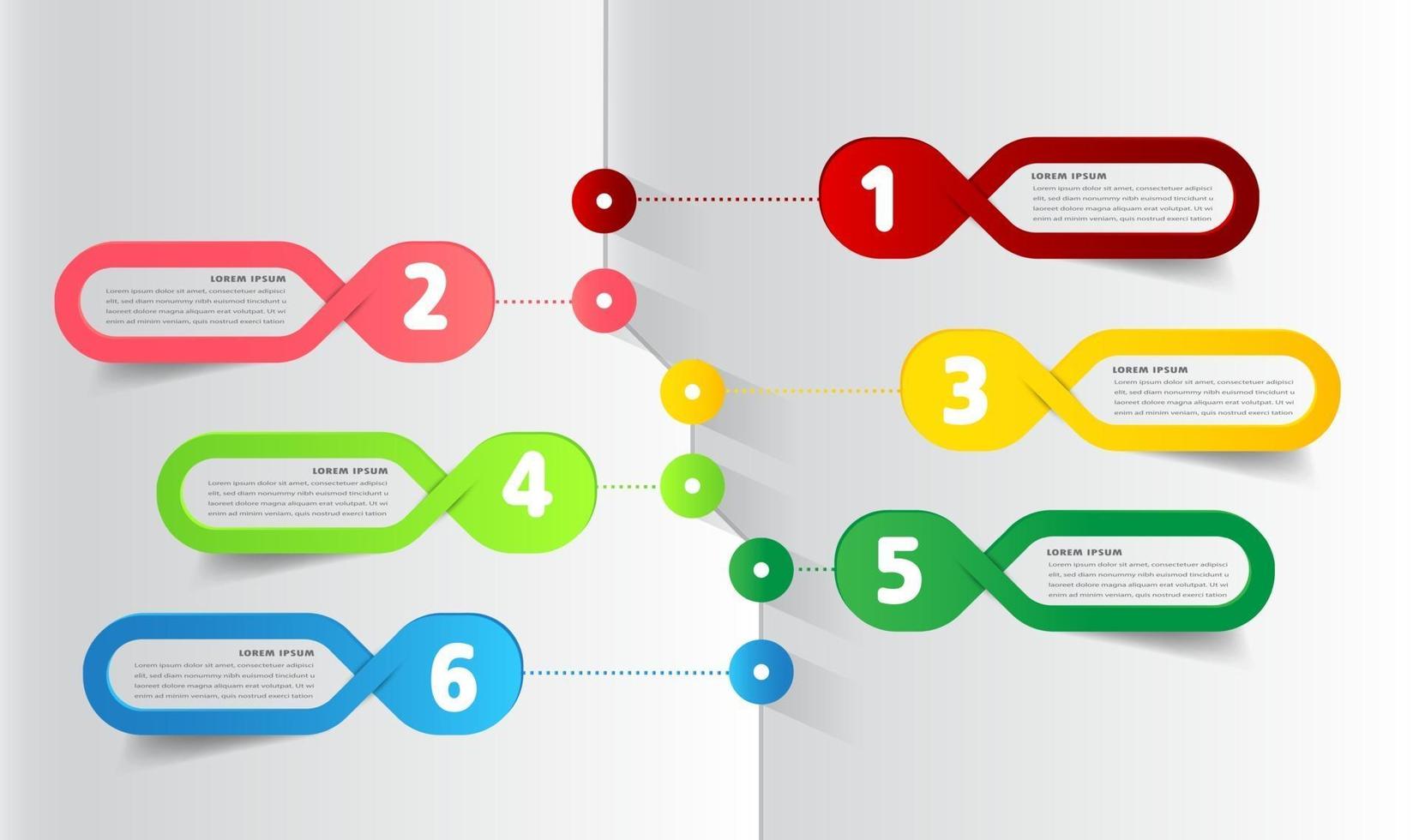 modèle de zone de texte de chronologie moderne, bannière d'infographie vecteur