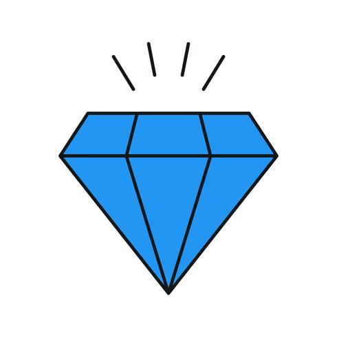 icône de diamant de vecteur