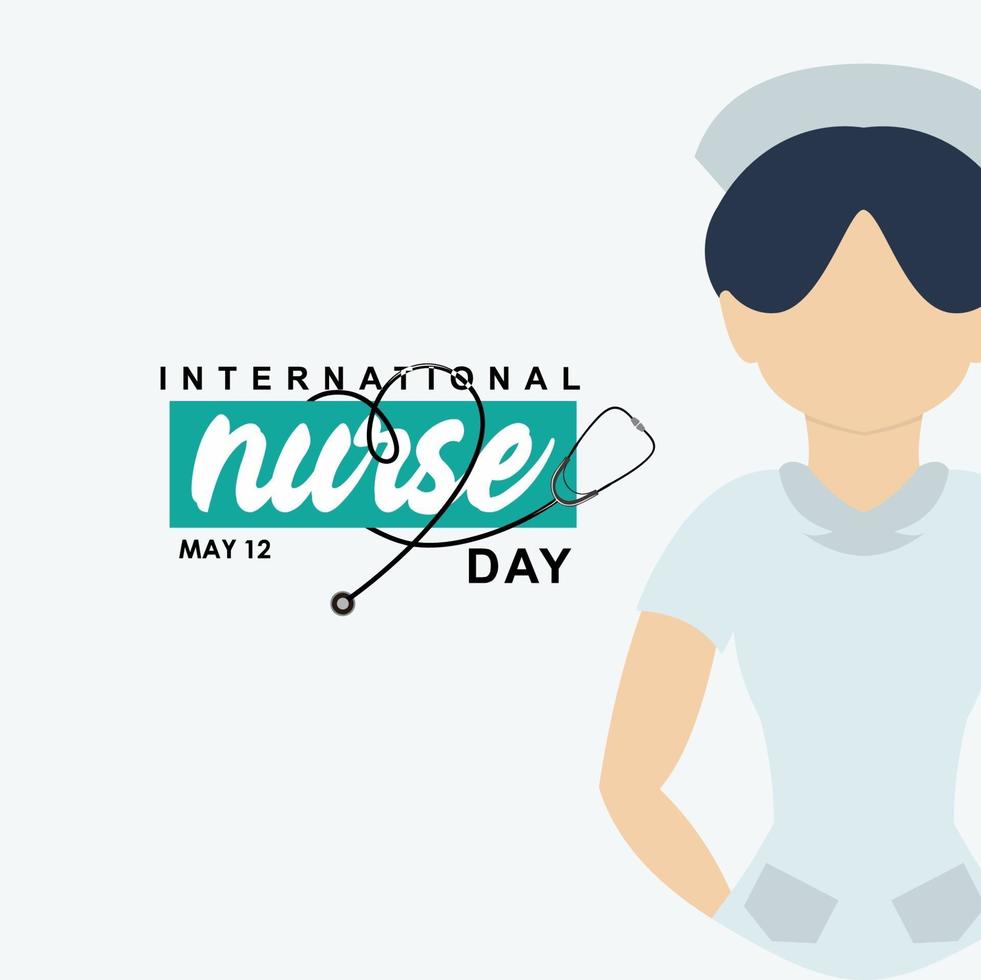 conception de voeux de la journée internationale des infirmières célébrer vecteur