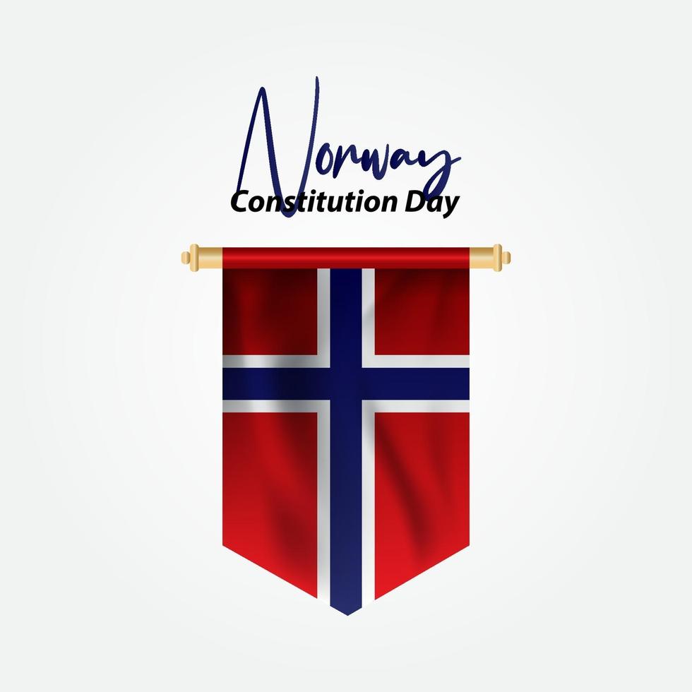 norvège jour de la constitution salutation conception célébrer vecteur