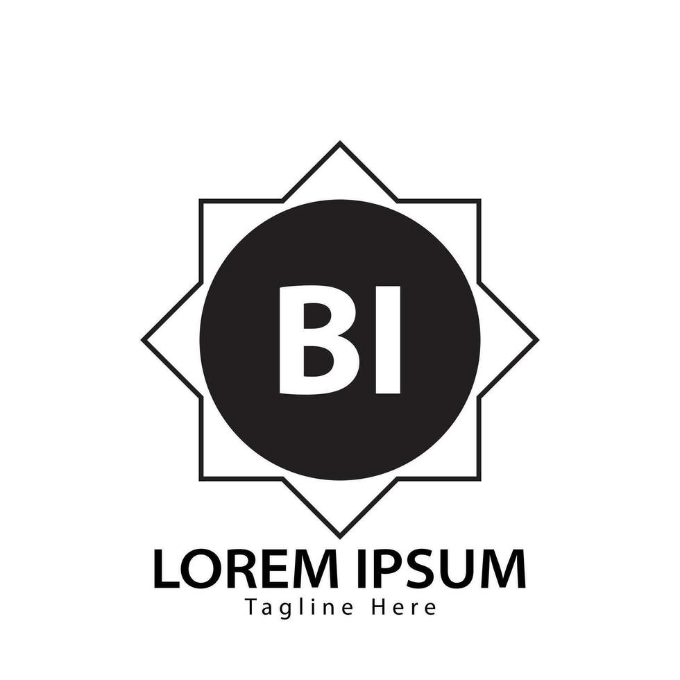 lettre bi logo. b je. bi logo conception vecteur illustration pour Créatif entreprise, entreprise, industrie. pro vecteur