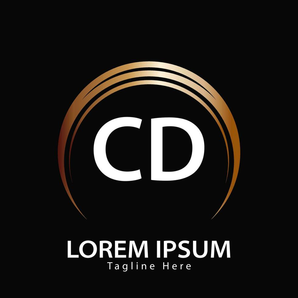 lettre CD logo. c ré. CD logo conception vecteur illustration pour Créatif entreprise, entreprise, industrie. pro vecteur