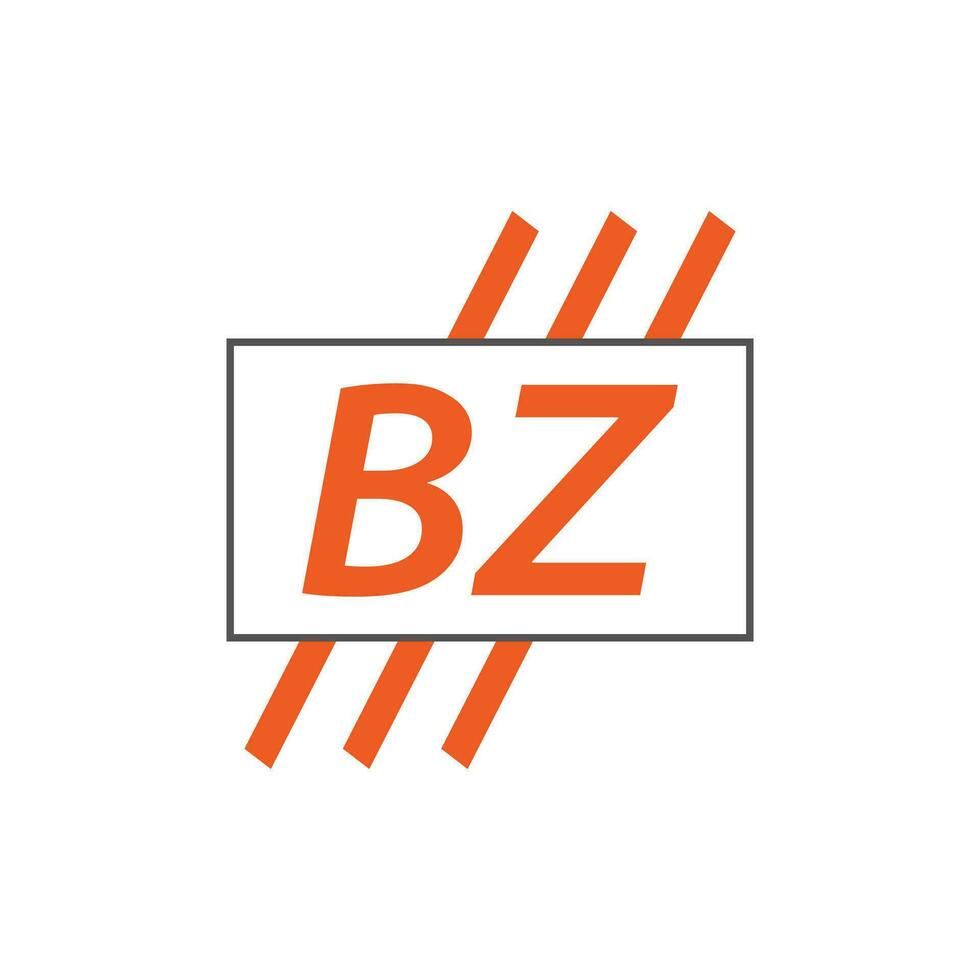 lettre bz logo. b z. bz logo conception vecteur illustration pour Créatif entreprise, entreprise, industrie