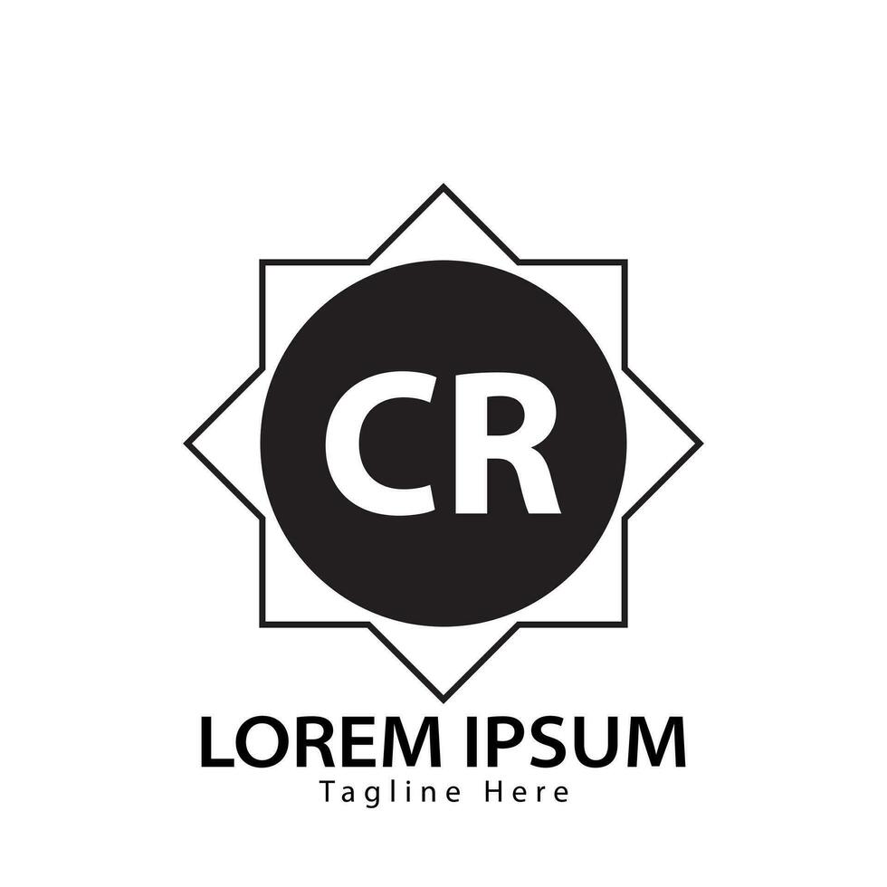 lettre cr logo. c r. cr logo conception vecteur illustration pour Créatif entreprise, entreprise, industrie. pro vecteur