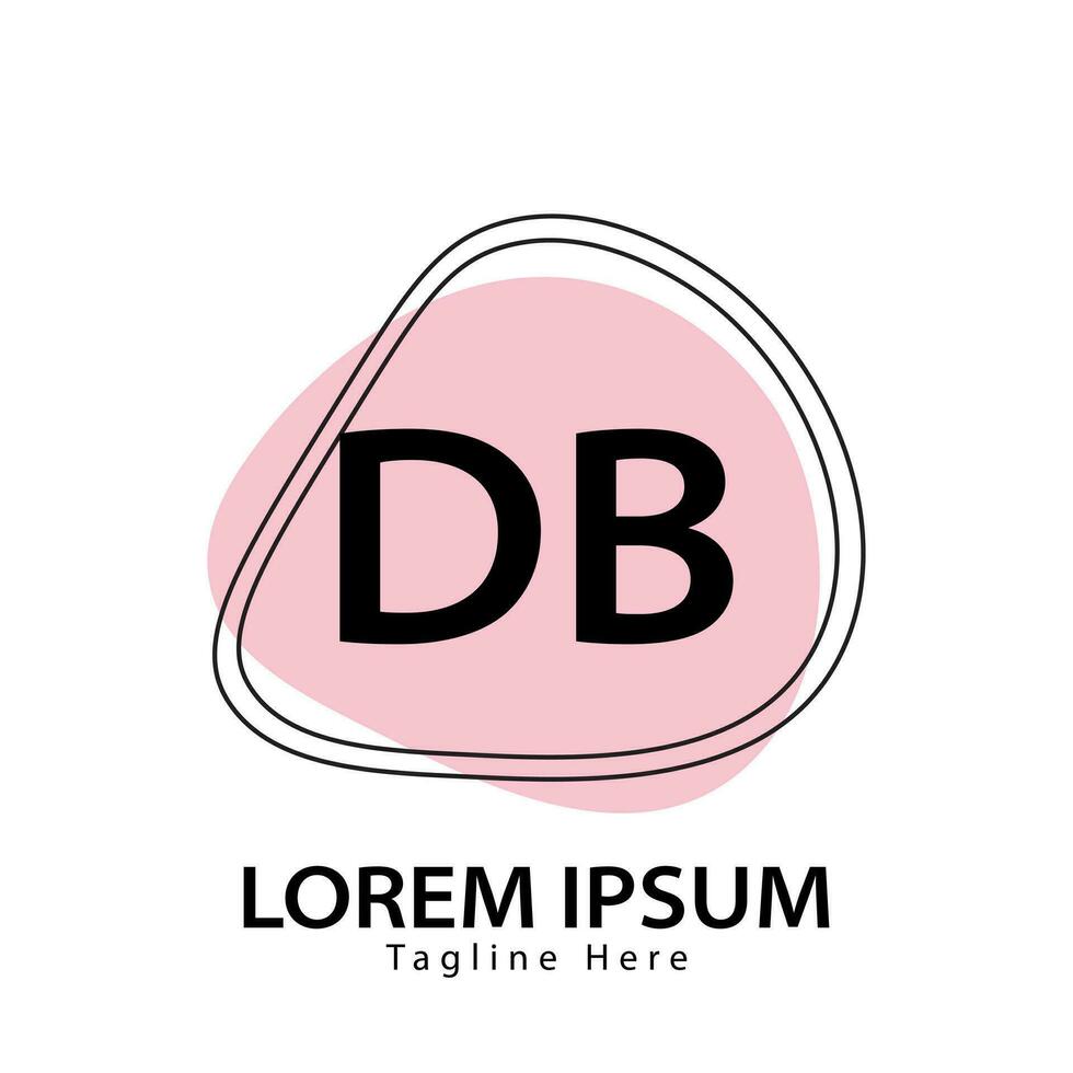 lettre db logo. ré b. db logo conception vecteur illustration pour Créatif entreprise, entreprise, industrie. pro vecteur