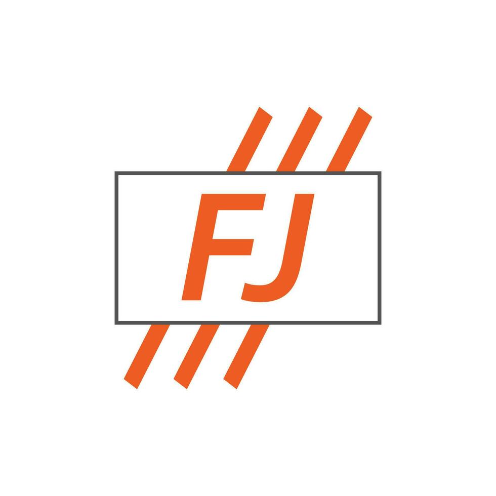 lettre fj logo. F J. fj logo conception vecteur illustration pour Créatif entreprise, entreprise, industrie. pro vecteur