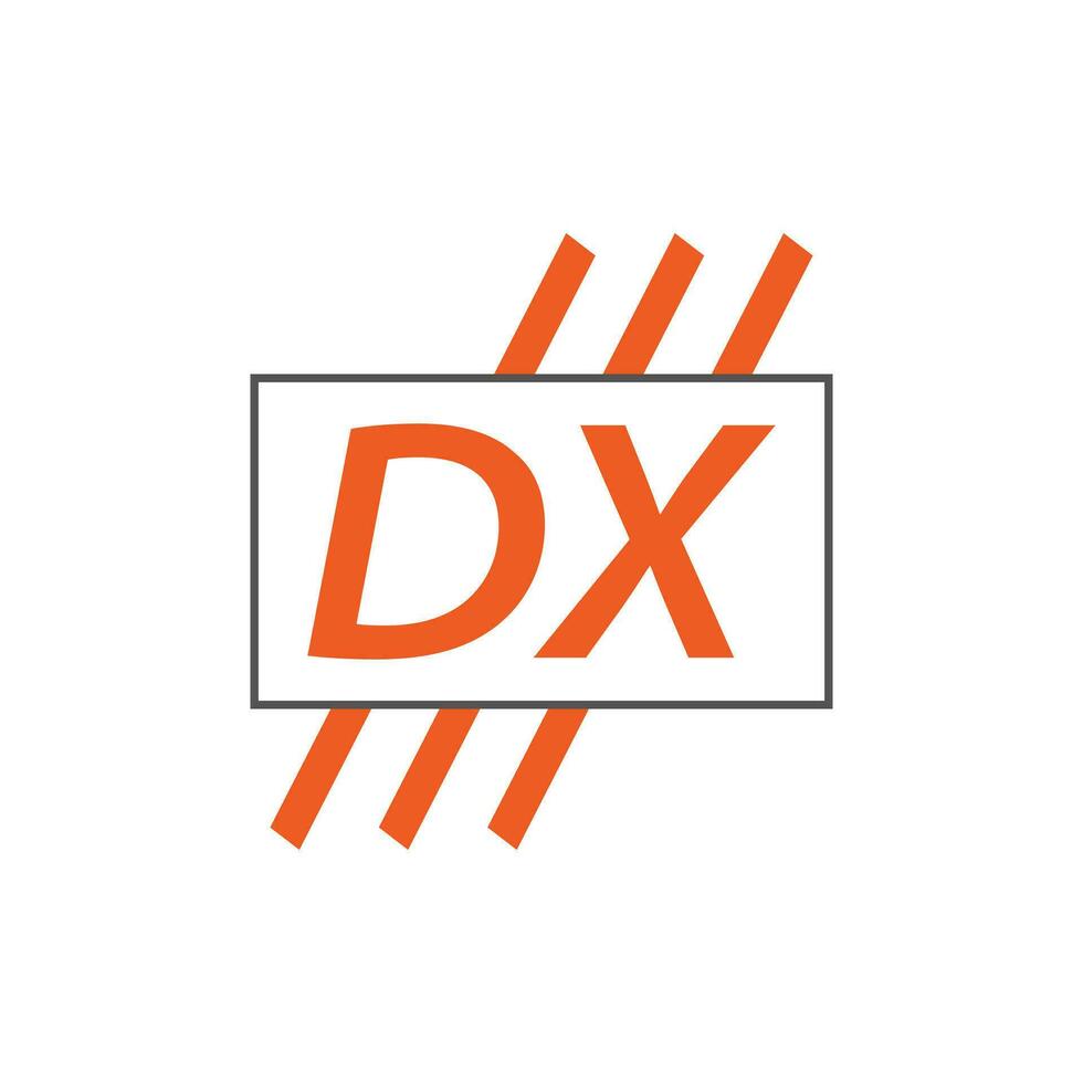 lettre dx logo. ré X. dx logo conception vecteur illustration pour Créatif entreprise, entreprise, industrie. pro vecteur