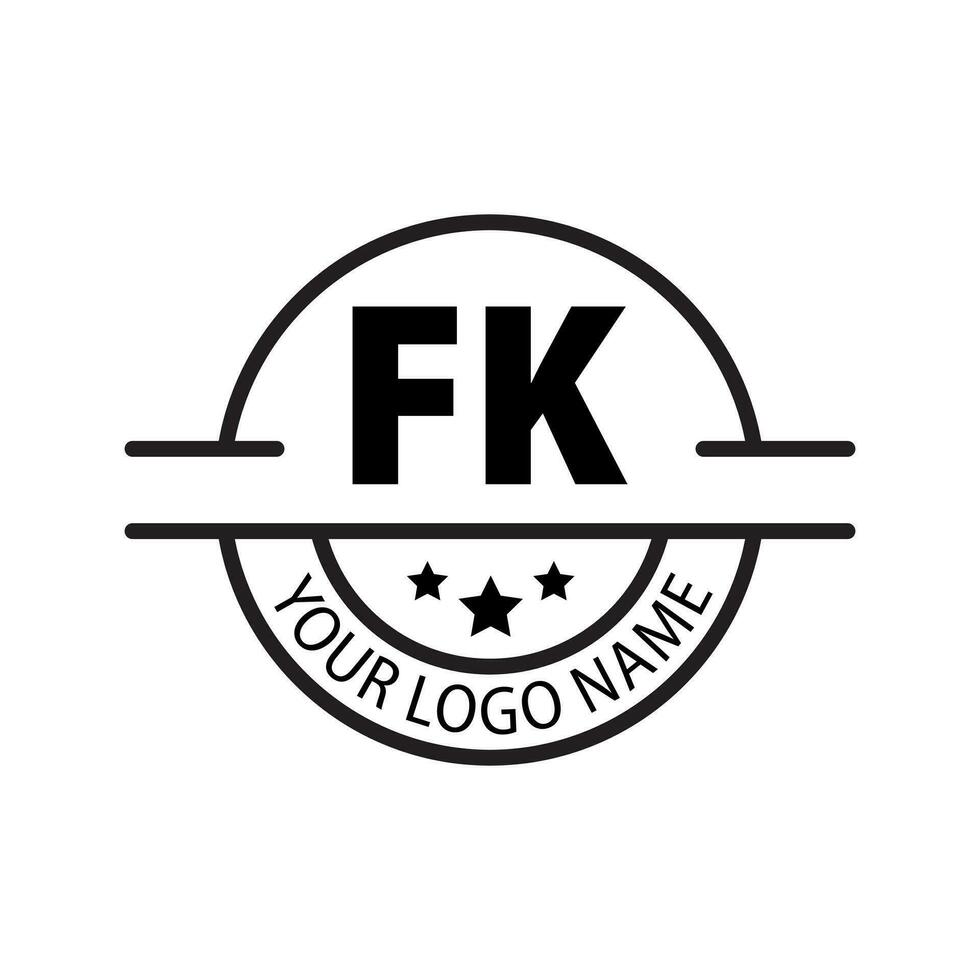 lettre fk logo. F k. fk logo conception vecteur illustration pour Créatif entreprise, entreprise, industrie. pro vecteur
