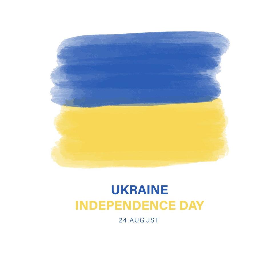 bannière de vecteur de joyeux jour de l'indépendance de l'ukraine, carte de voeux.