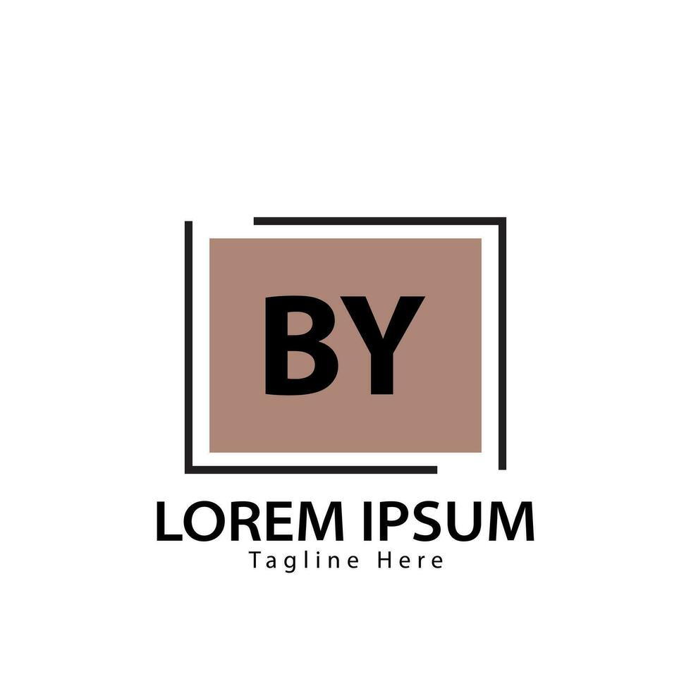 lettre par logo. b y. par logo conception vecteur illustration pour Créatif entreprise, entreprise, industrie