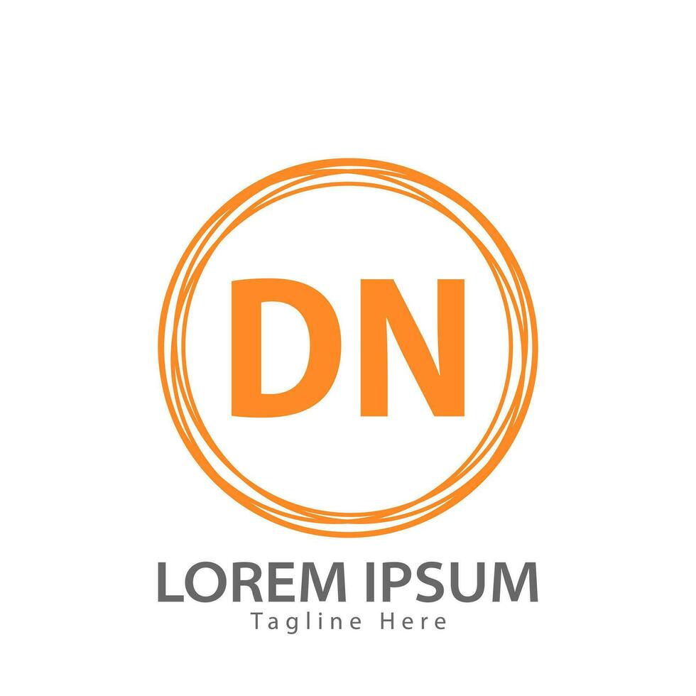 lettre dn logo. ré n.m. dn logo conception vecteur illustration pour Créatif entreprise, entreprise, industrie. pro vecteur