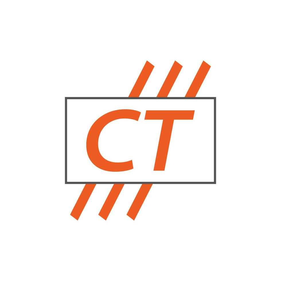 lettre ct logo. c t. ct logo conception vecteur illustration pour Créatif entreprise, entreprise, industrie. pro vecteur