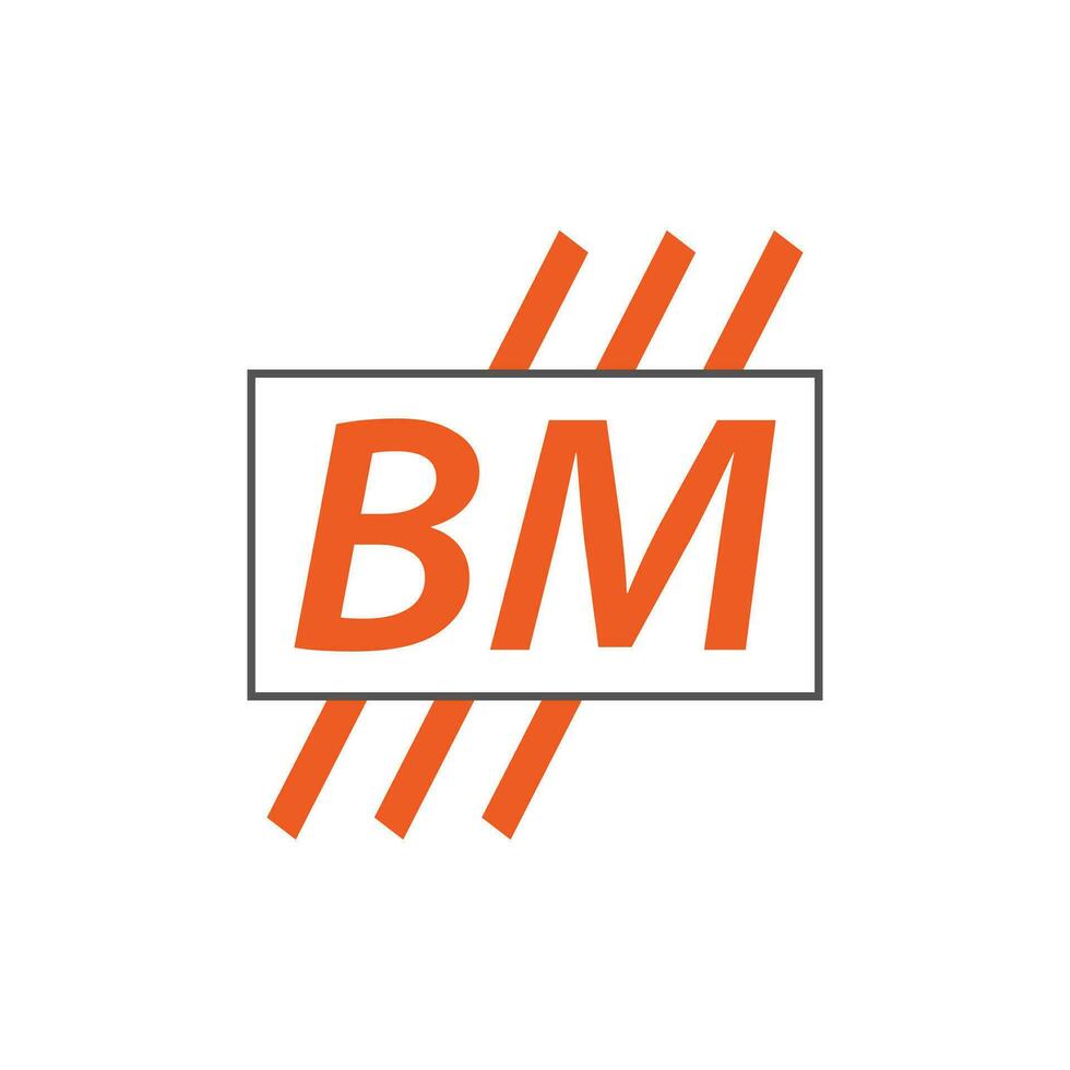 lettre bm logo. b M. bm logo conception vecteur illustration pour Créatif entreprise, entreprise, industrie