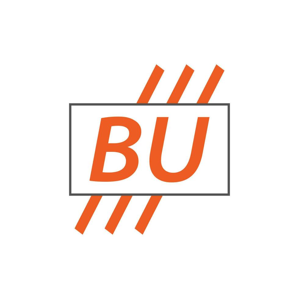 lettre bu logo. b tu. bu logo conception vecteur illustration pour Créatif entreprise, entreprise, industrie