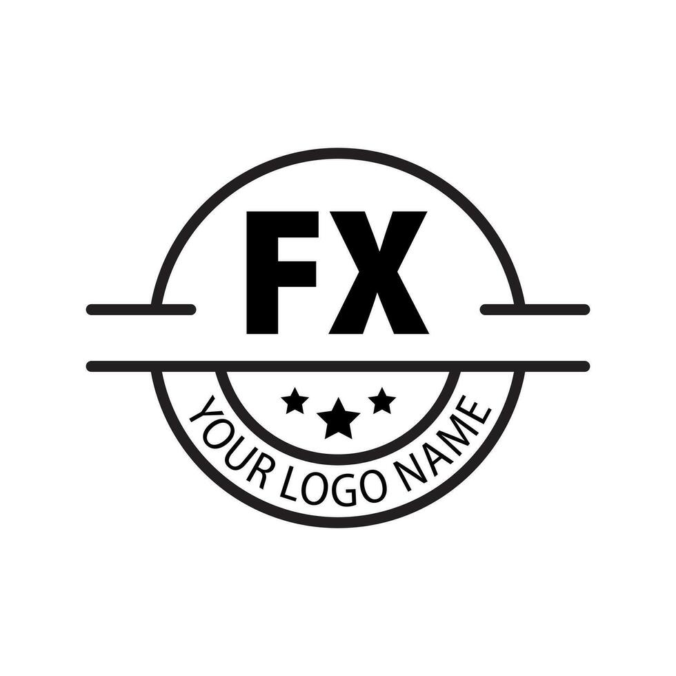 lettre fx logo. F X. fx logo conception vecteur illustration pour Créatif entreprise, entreprise, industrie. pro vecteur