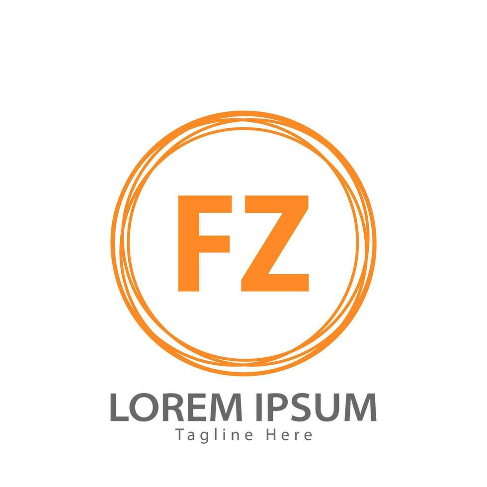 lettre fz logo. F z. fz logo conception vecteur illustration pour Créatif entreprise, entreprise, industrie. pro vecteur