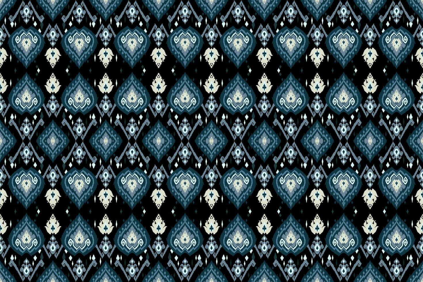 ikat tribal Indien sans couture modèle. ethnique aztèque en tissu tapis mandala ornement originaire de boho chevron textile.géométrique africain américain Oriental traditionnel vecteur illustrations. broderie style.