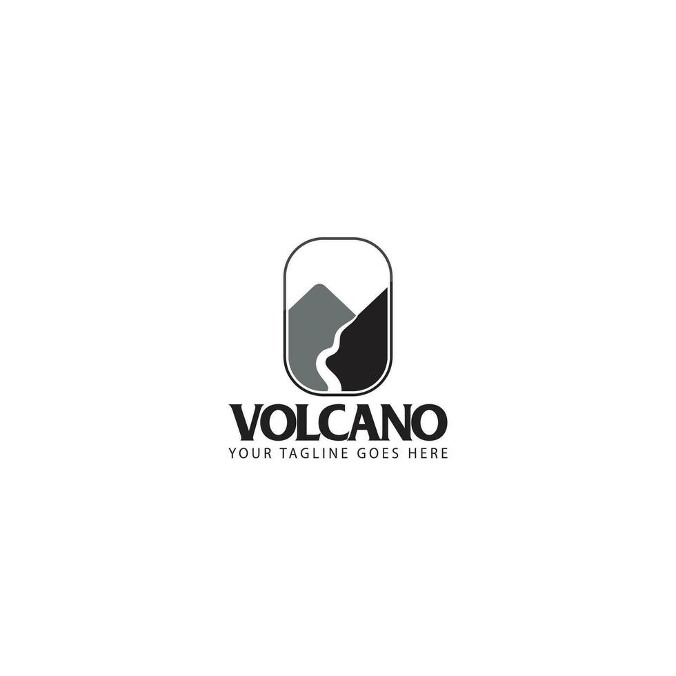 vecteur de logo de volcan