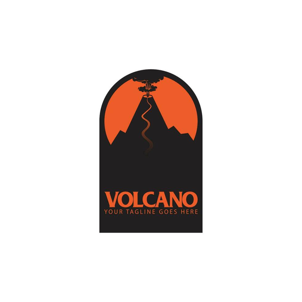 vecteur de logo de volcan