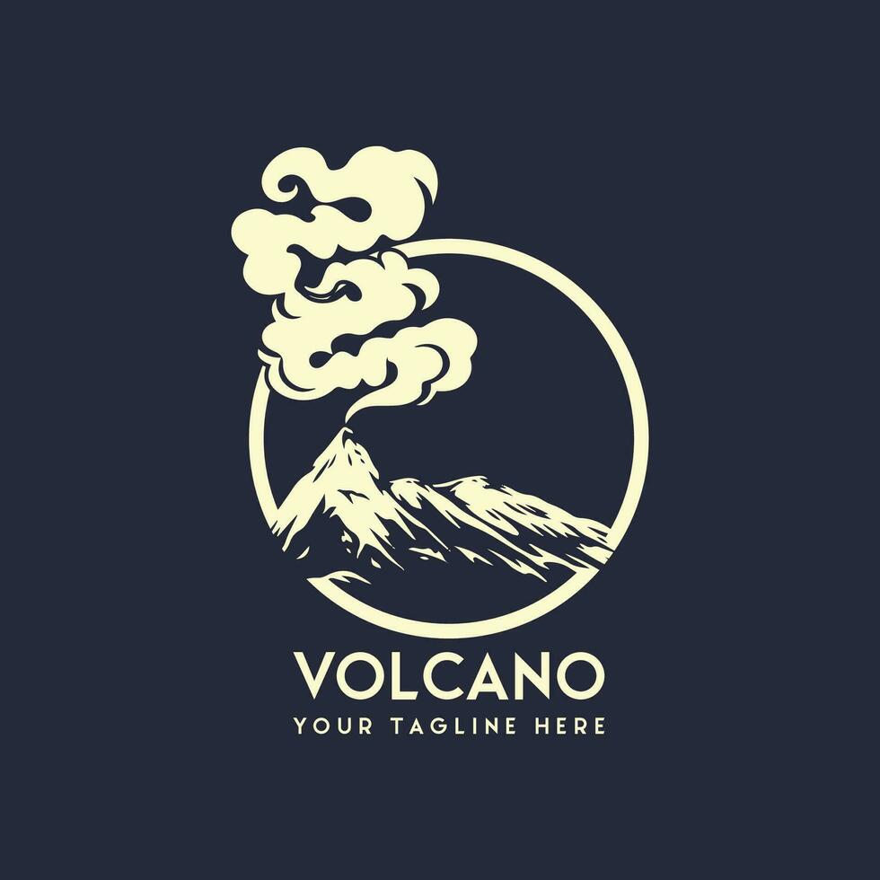 vecteur de logo de volcan