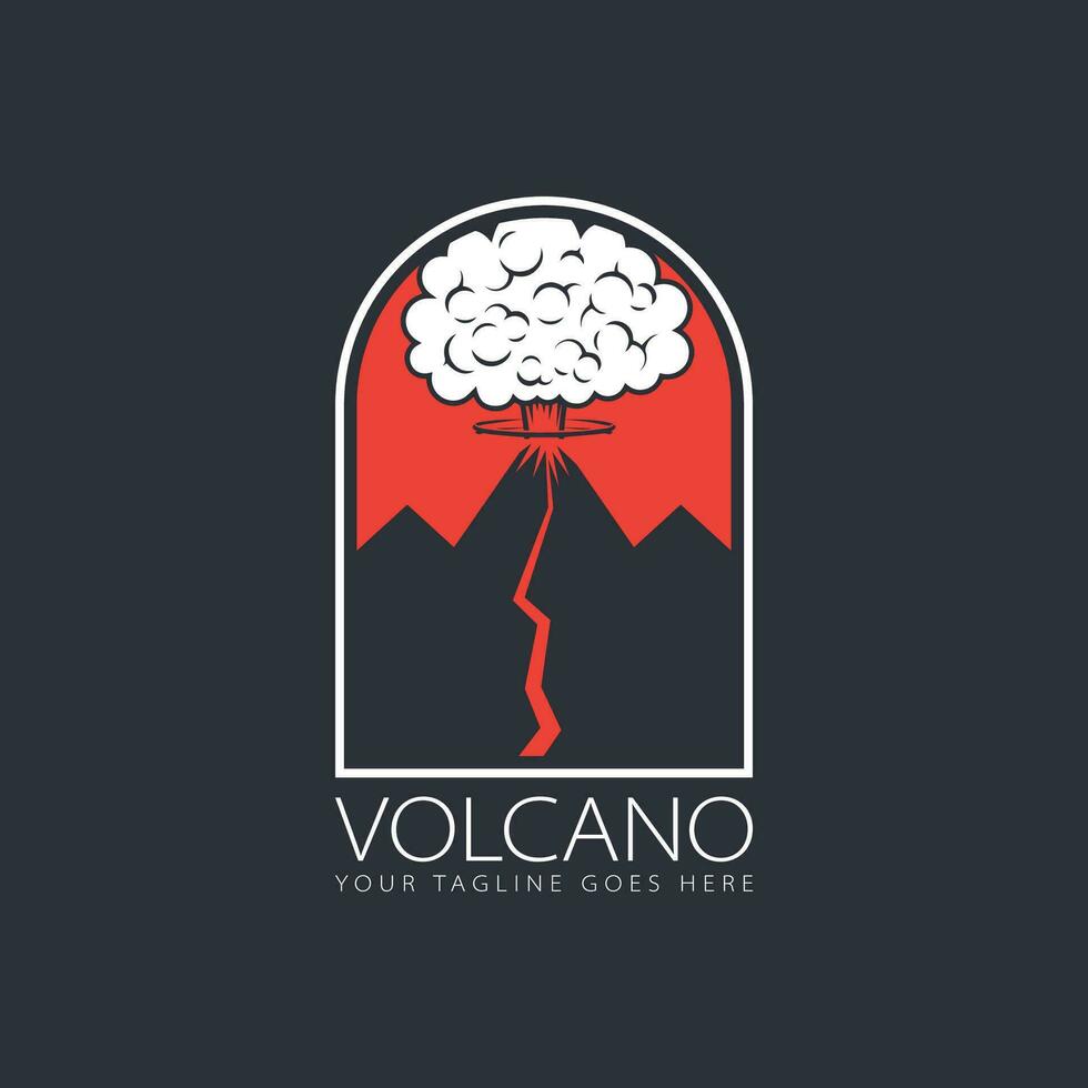 vecteur de logo de volcan