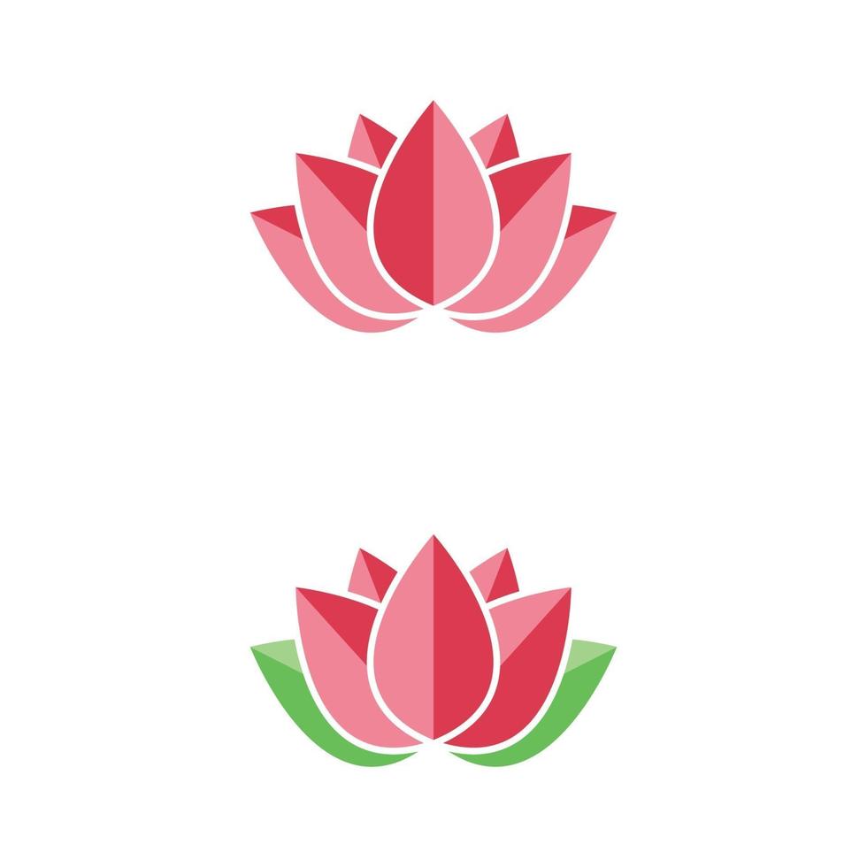 icône de modèle de logo de beauté vecteur fleurs de lotus design