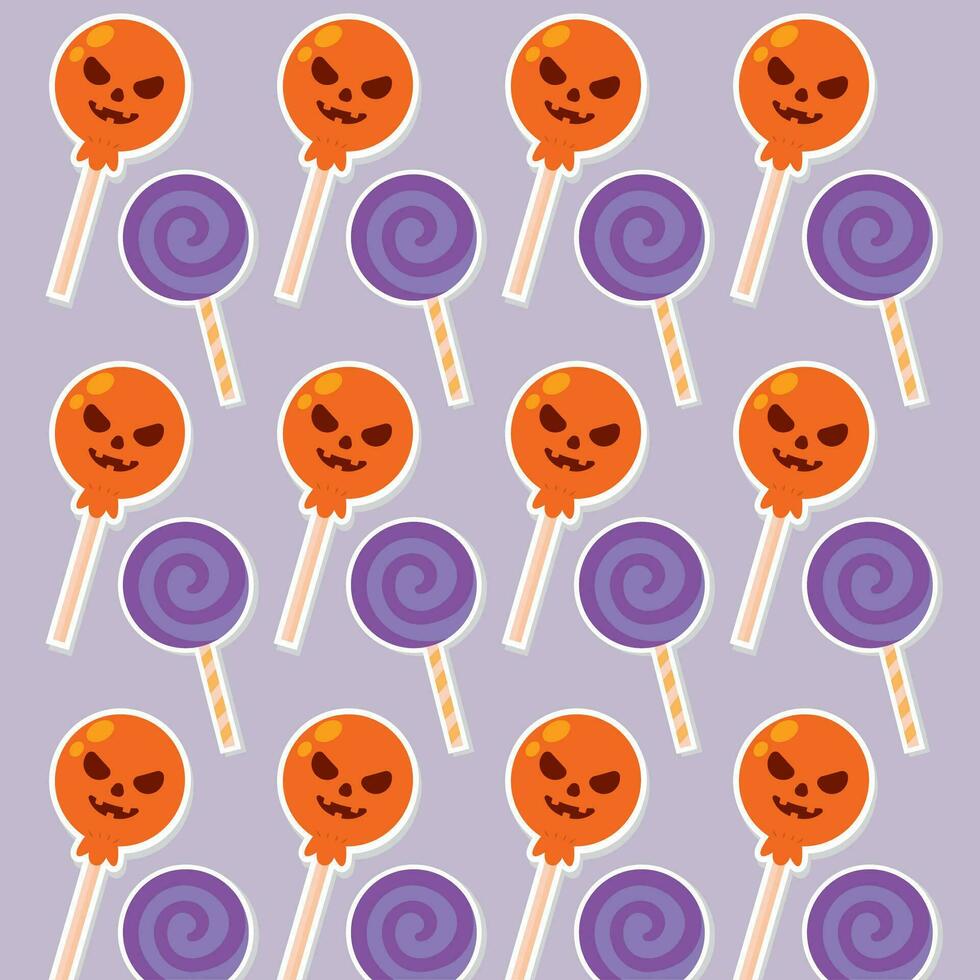 Halloween des sucreries modèle Contexte vecteur illustration