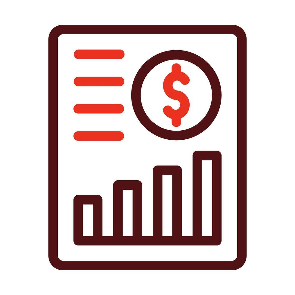 financier profit vecteur épais ligne deux Couleur Icônes pour personnel et commercial utiliser.