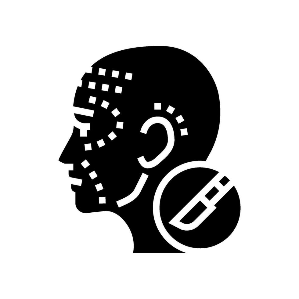 illustration vectorielle d'icône de glyphe de chirurgie plastique vecteur