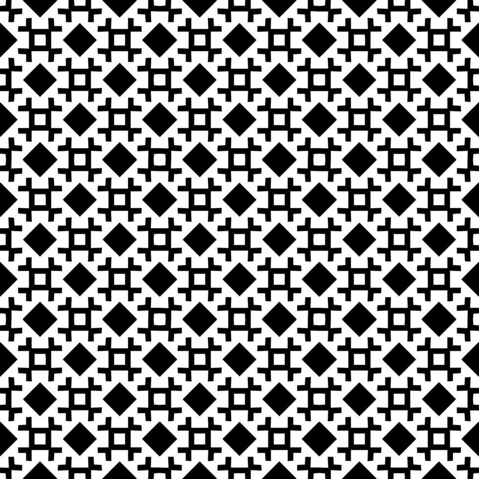 motif abstrait sans couture noir et blanc. arrière-plan et toile de fond. conception ornementale en niveaux de gris. vecteur