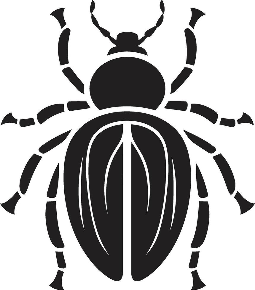 majestueux punaise marque scarabée lignée badge vecteur