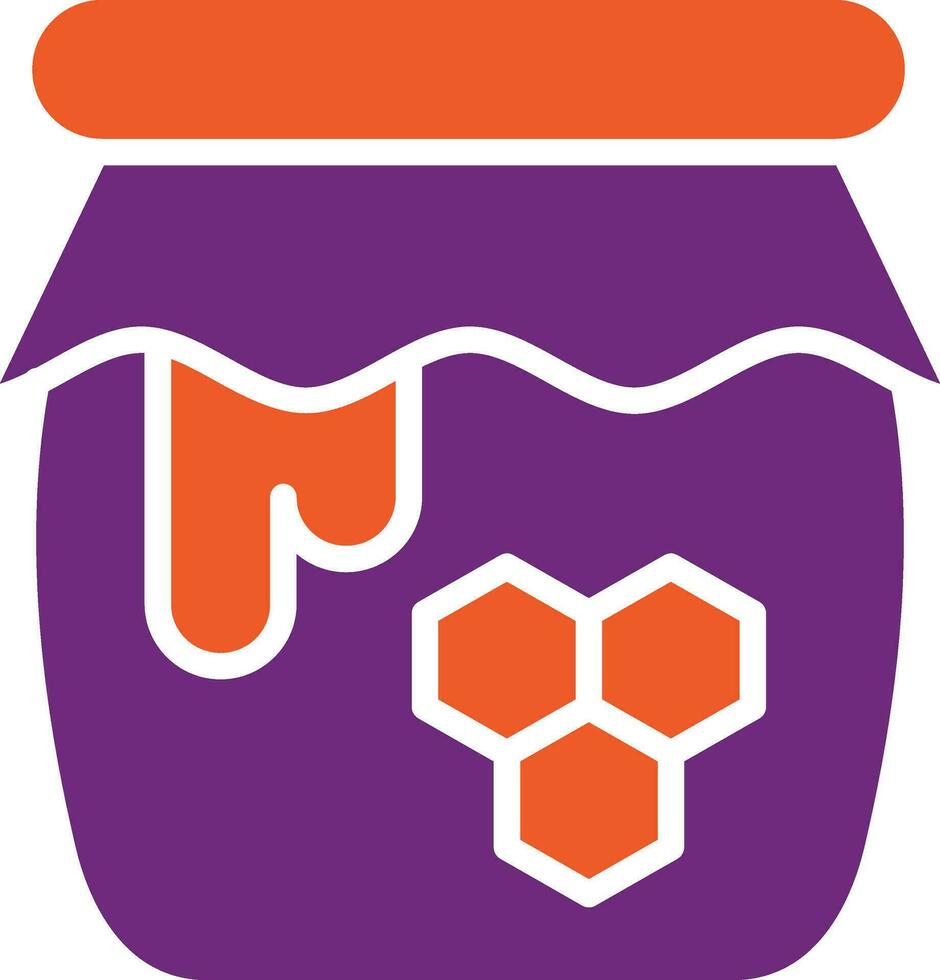illustration de conception d'icône de vecteur de miel