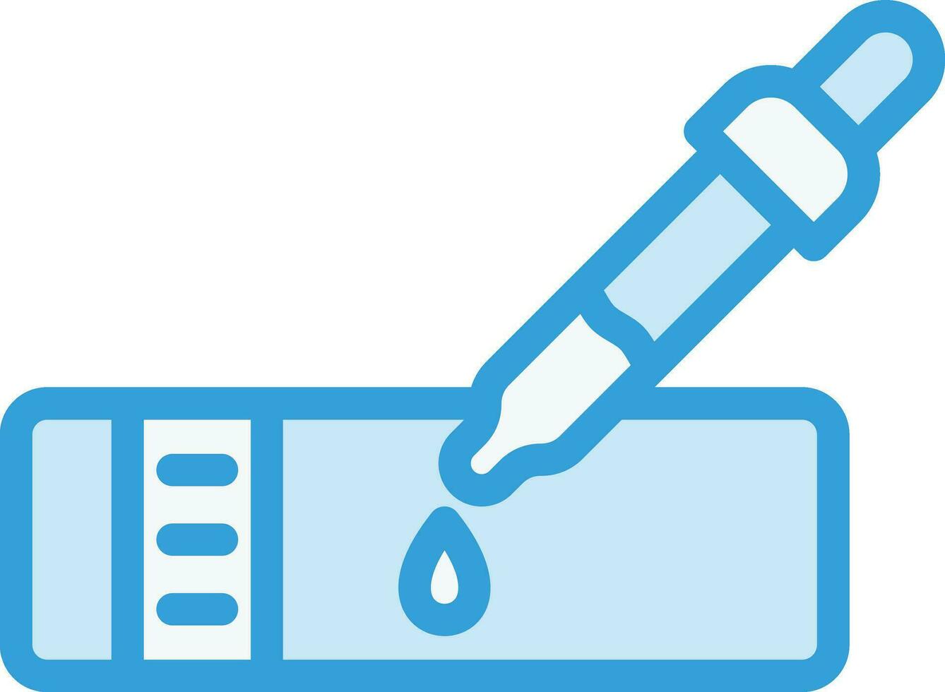 illustration de conception d'icône de vecteur de lame de microscope