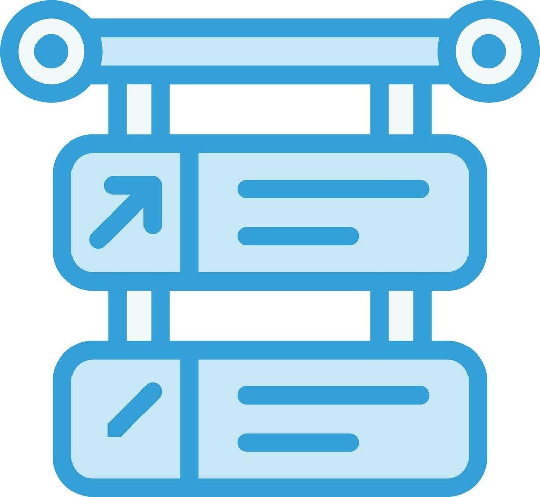 illustration de conception d'icône de vecteur de signe directionnel