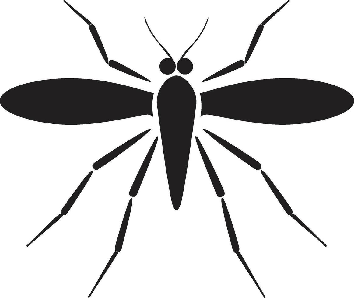 gracieux moustique illustration moustique logo avec nettoyer lignes vecteur