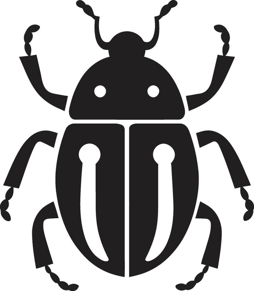 travailleur scarabée crête scarabée tribal marque vecteur
