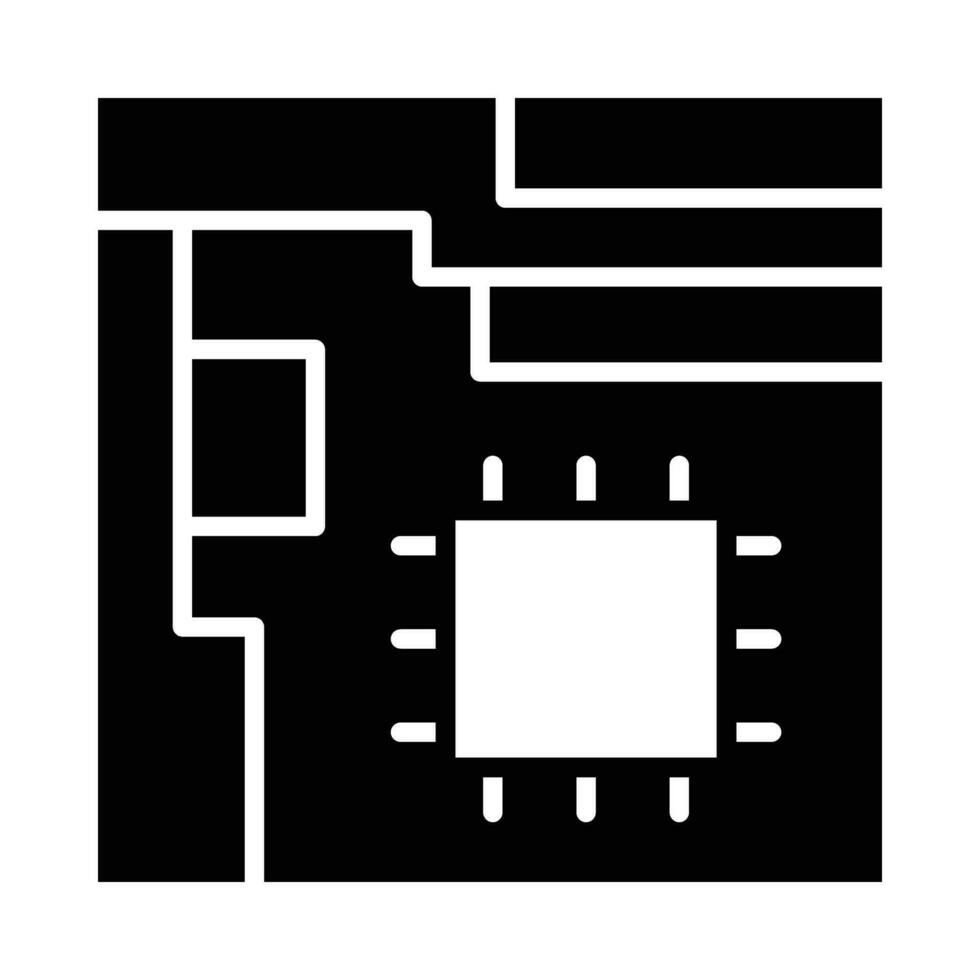 carte mère vecteur glyphe icône pour personnel et commercial utiliser.