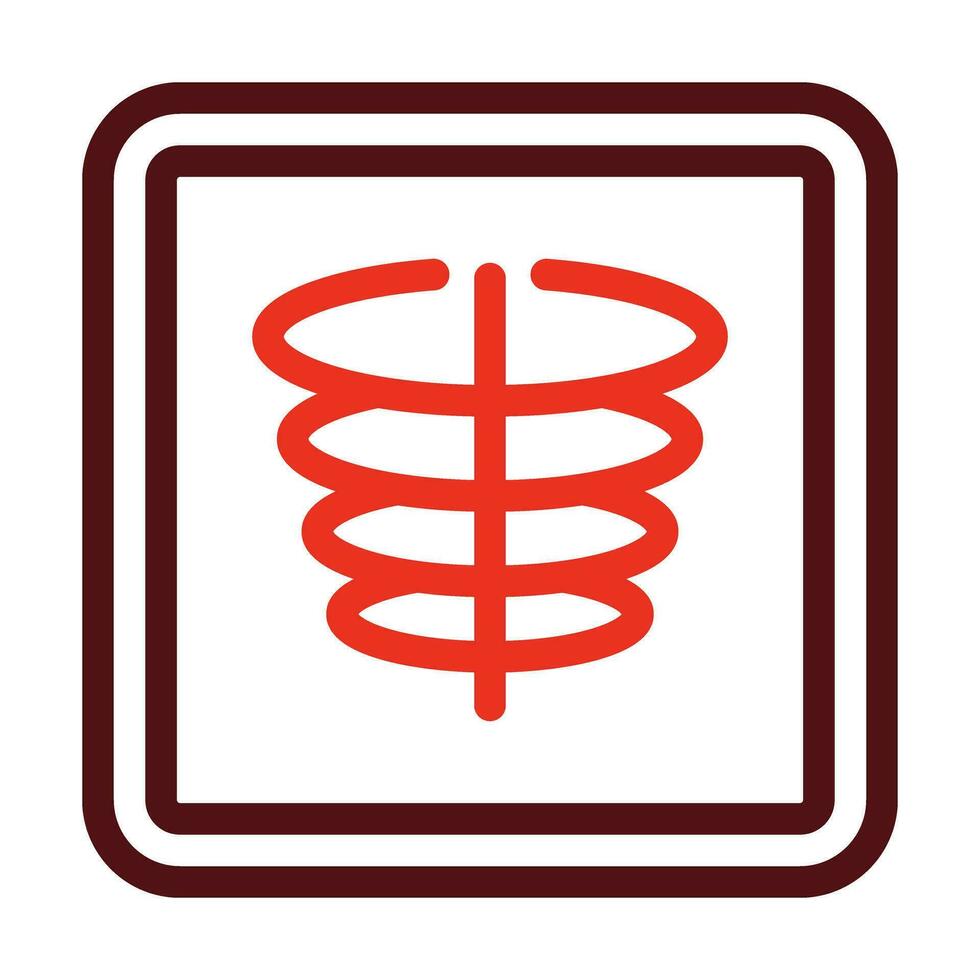 radiographie vecteur épais ligne deux Couleur Icônes pour personnel et commercial utiliser.