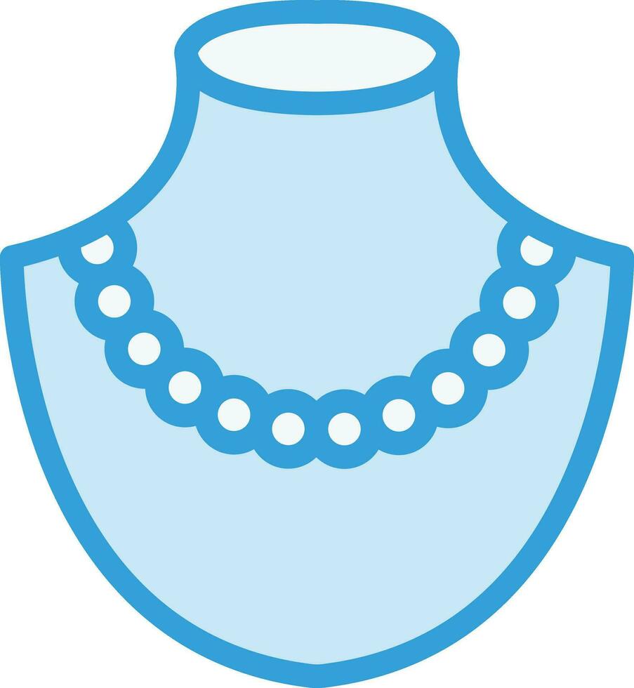 illustration de conception d'icône de vecteur de collier de perles