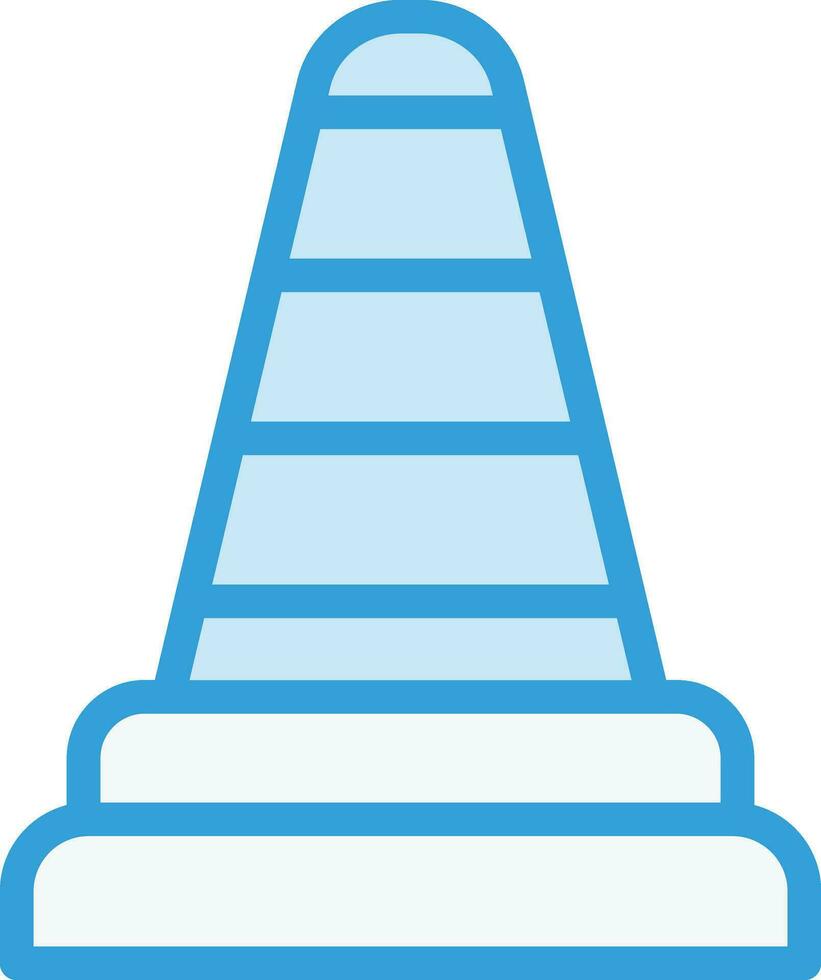 illustration de conception d'icône de vecteur de cône de signalisation