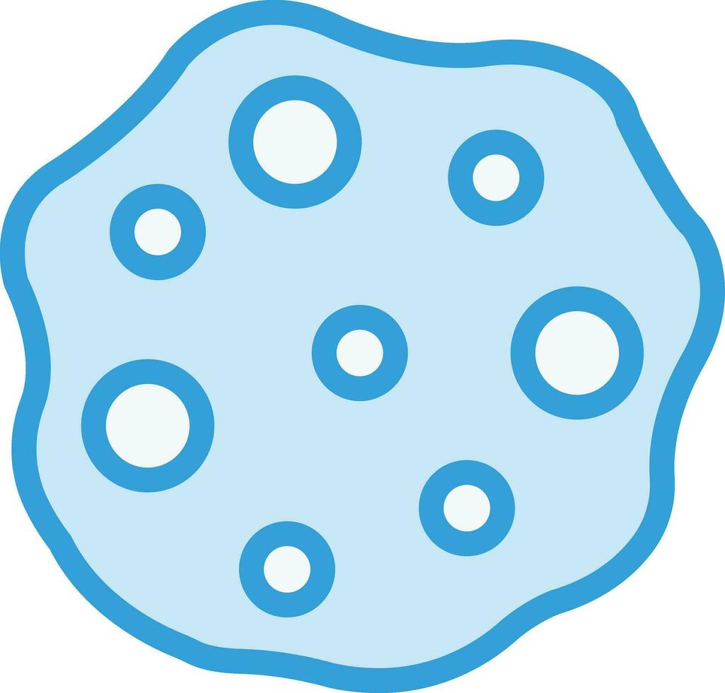 illustration de conception d'icône de vecteur d'astéroïde