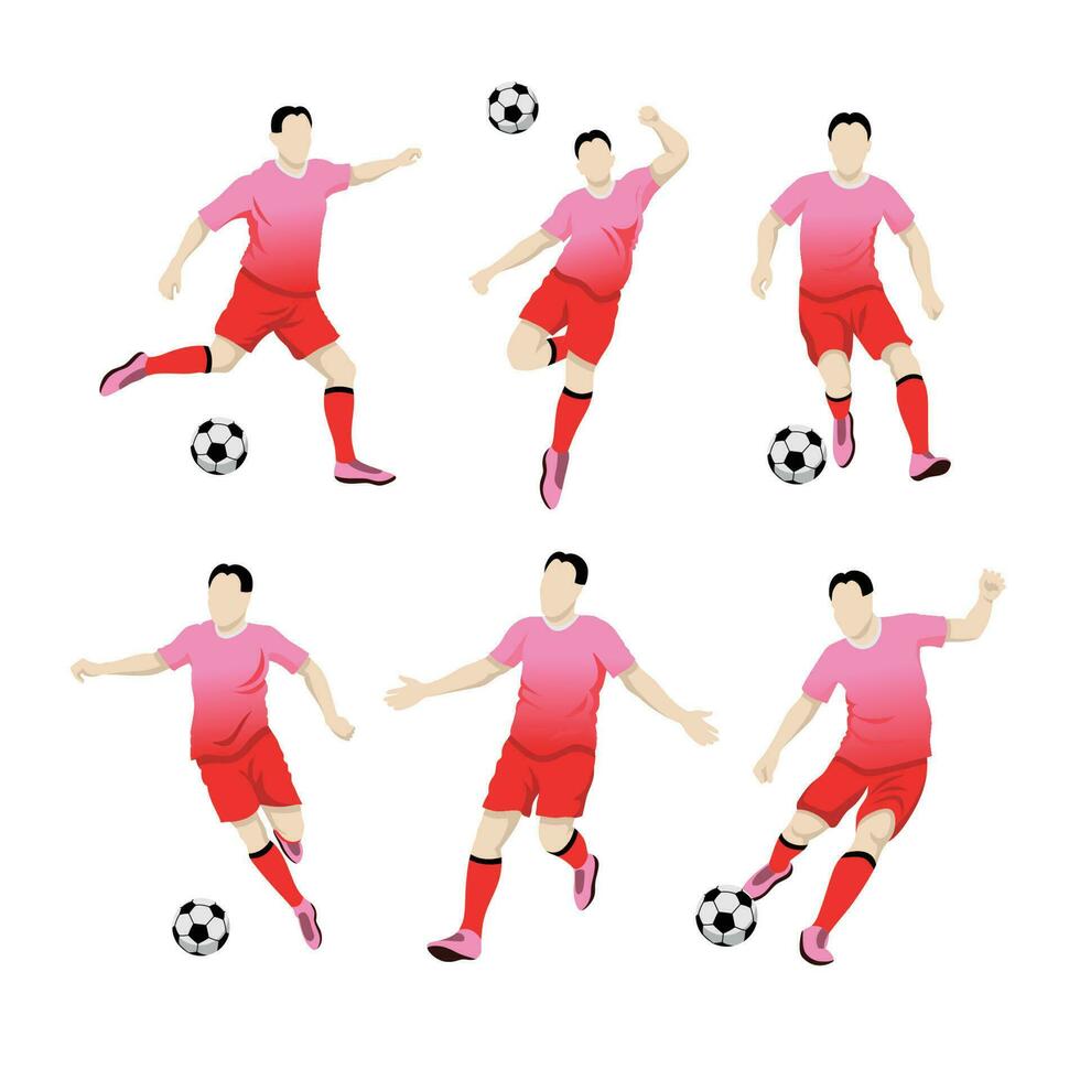 Football joueur homme illustration vecteur. homme figure Football vecteur