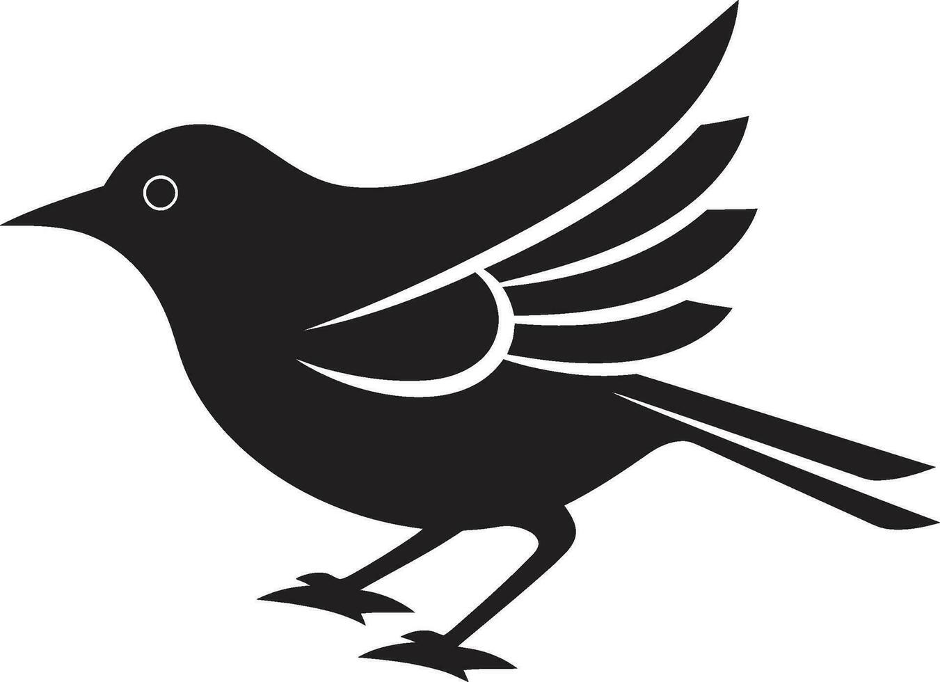 artistique martin-pêcheur icône Pigeon dans silhouette vecteur