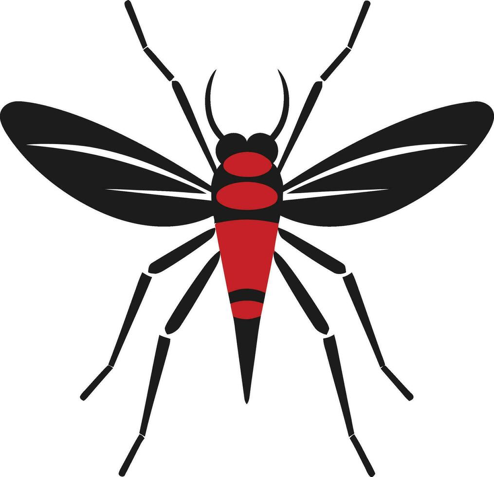 moustique silhouette conception moderne moustique icône vecteur