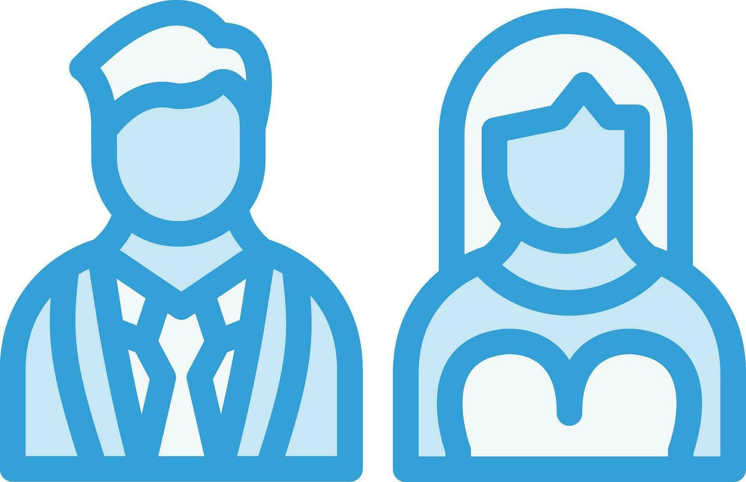 illustration de conception d'icône de vecteur de couple